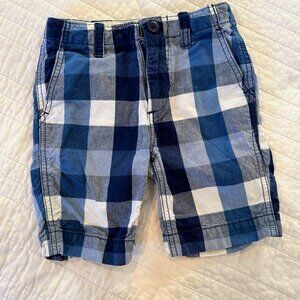 Gap Kids size 5 regular blue/white checkerboard shorts
